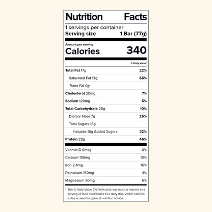 REAL INGREDIENT PROTEIN BAR - CHOCOLATE